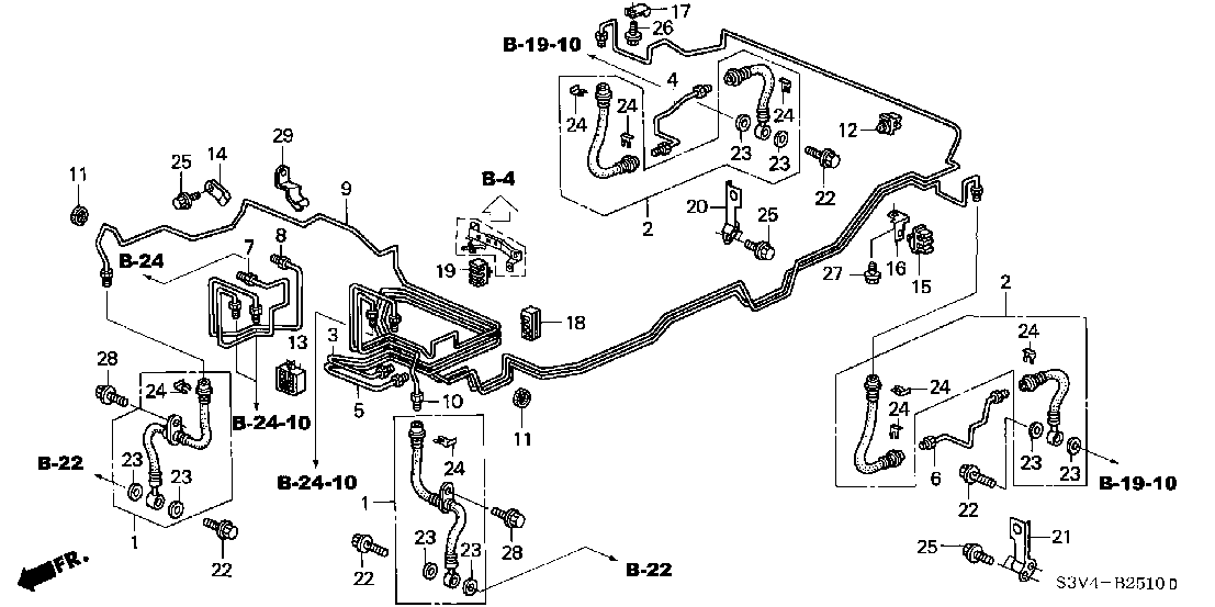 B 2510 Магистраль тормозной системыS (ABS) (1)
