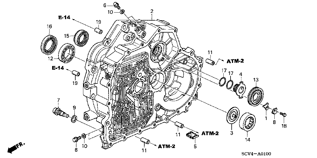 ATM01 AT TORQUE CONVERTER CASE (2WD)