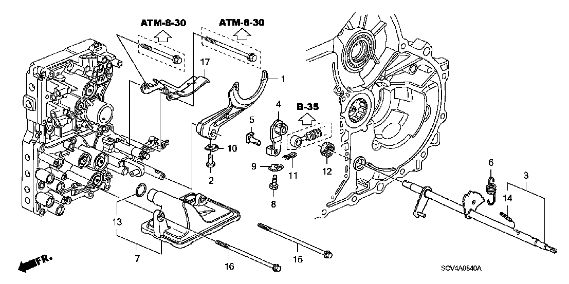 ATM0840 AT SHIFT FORK