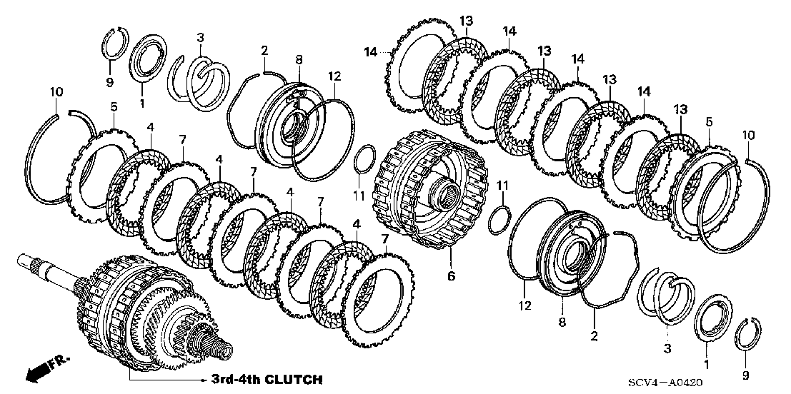 ATM0420 AT CLUTCH (3RD-4TH)