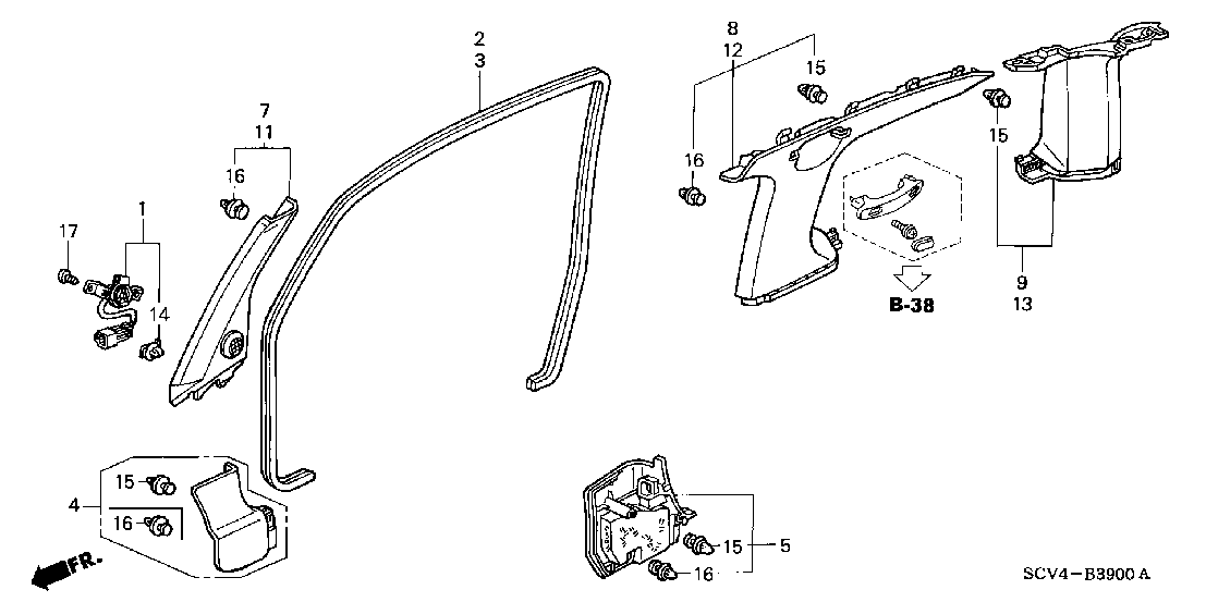 B 39 PILLAR GARNISH