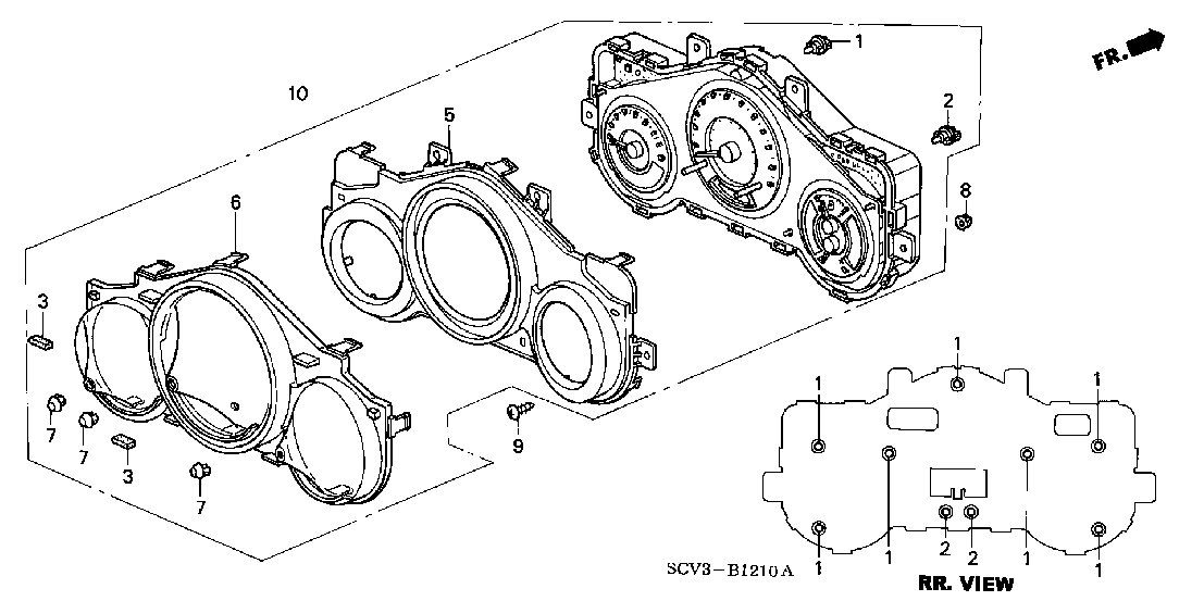 B 1210 METER COMPONENTS (DENSO)