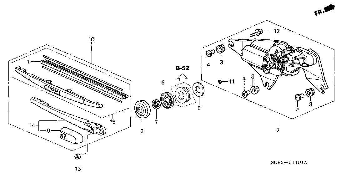 B 1410 REAR WIPER