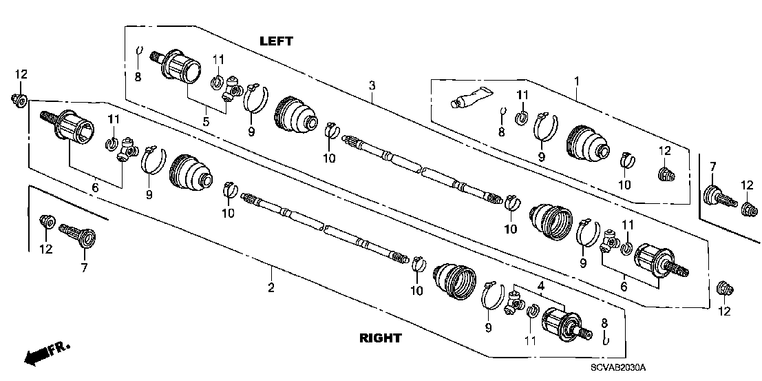 B 2030 REAR DRIVESHAFT