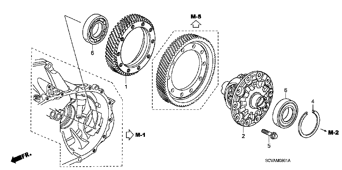 M 0801 MT DIFFERENTIAL (4WD)