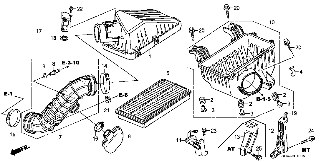 B 01 AIR CLEANER