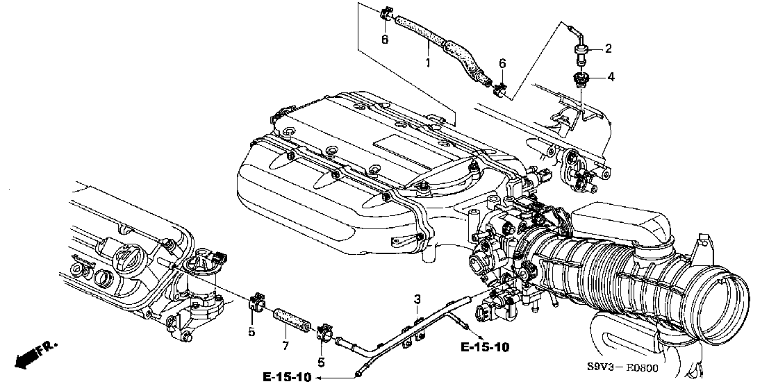 E 08 BREATHER TUBE (-'04)