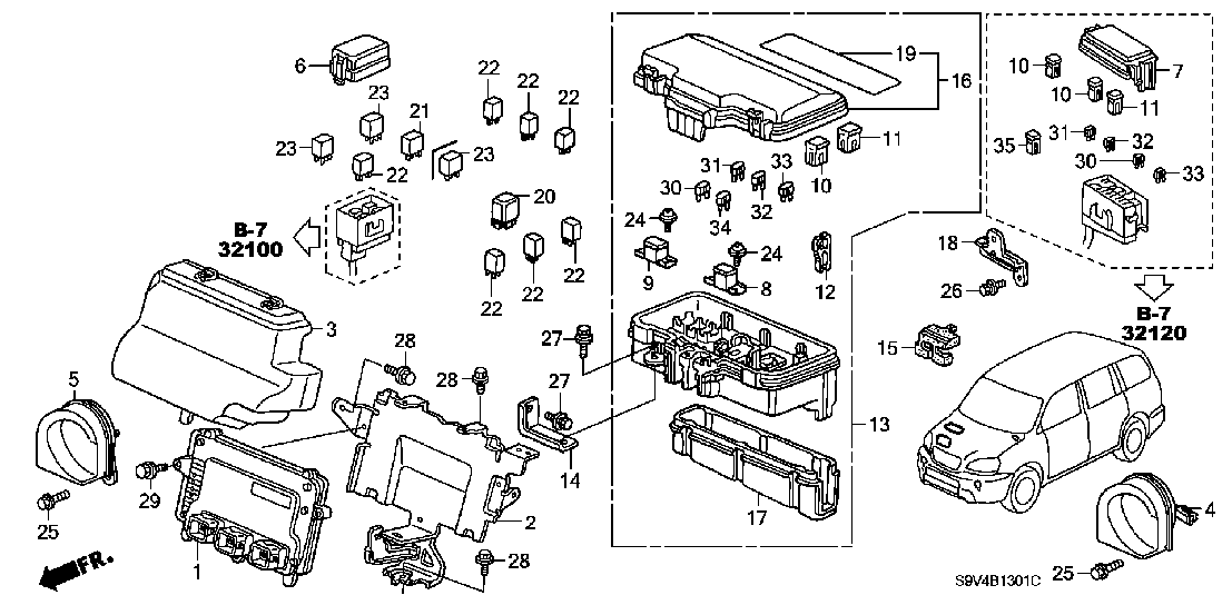 B 1301 CONTROL UNIT (ENGINE ROOM) ('05-)