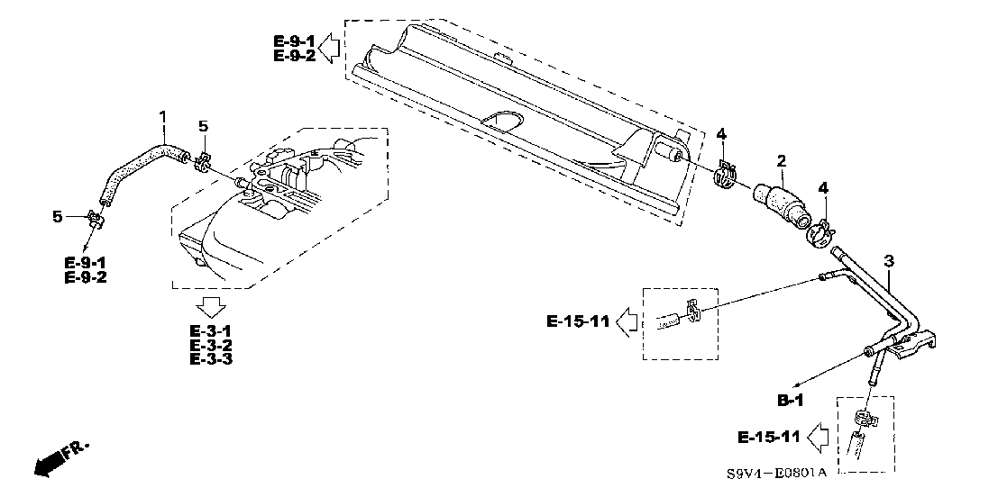 E 0801 BREATHER TUBE ('05-)