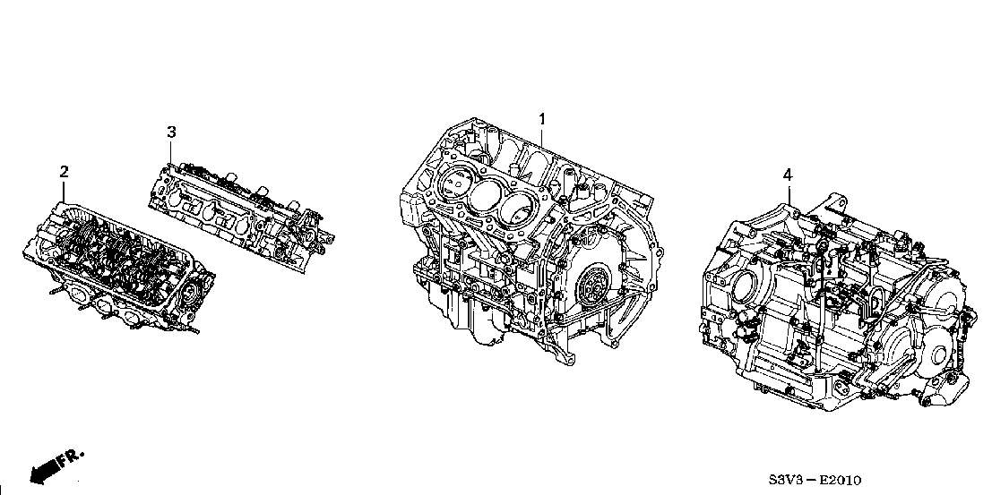 E 2010 ENGINE ASSY. - TRANSMISSION ASSY.