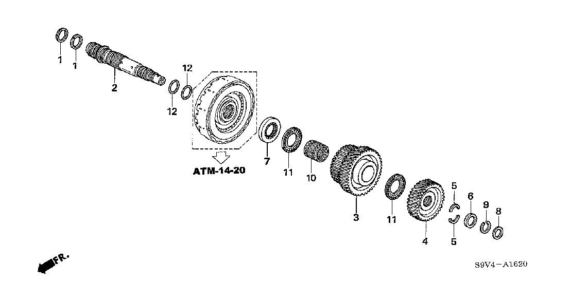 ATM1620 AT THIRD SHAFT ('06-)