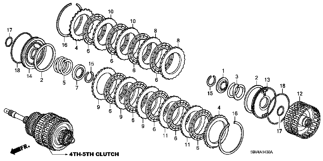 ATM1430 AT CLUTCH (4TH-5TH) ('06-)