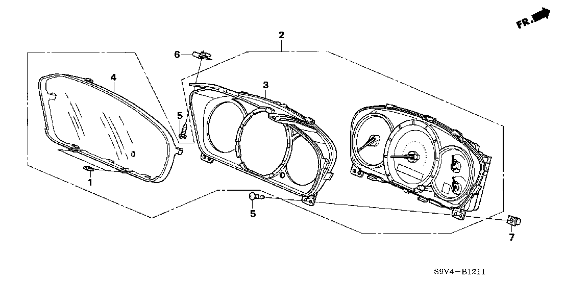 B 1211 METER COMPONENTS (NS) ('06-)