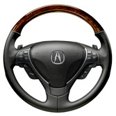 WOOD-GRAIN STEERING WHEEL